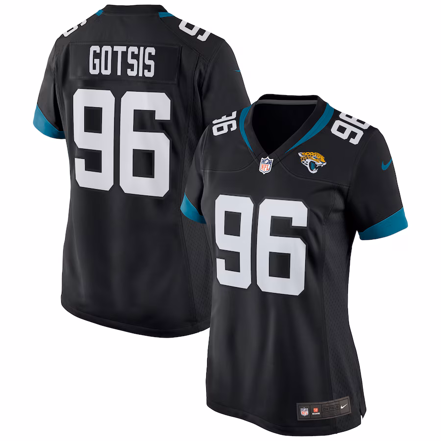 Women's Jacksonville Jaguars Adam Gotsis Nike Black Game Jersey - Jersey