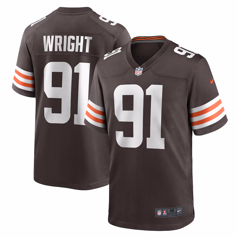 Men's Cleveland Browns Alex Wright Nike  Brown Team Game Jersey - Jersey