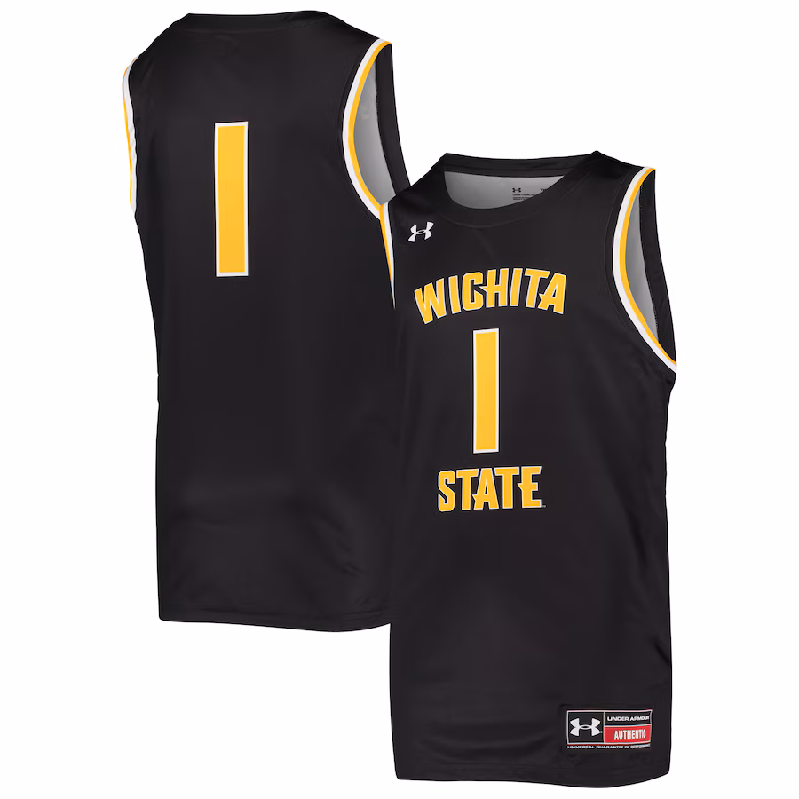 Youth Under Armour #1 Black Wichita State Shockers Replica Basketball Jersey - Jersey