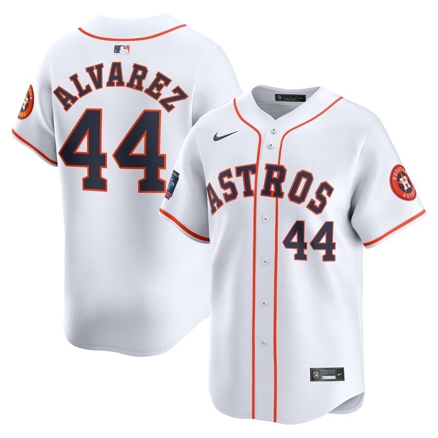 Men's Houston Astros Yordan Alvarez Nike White 2024 MLB World Tour Mexico City Series Home Limited Player Jersey - Jersey