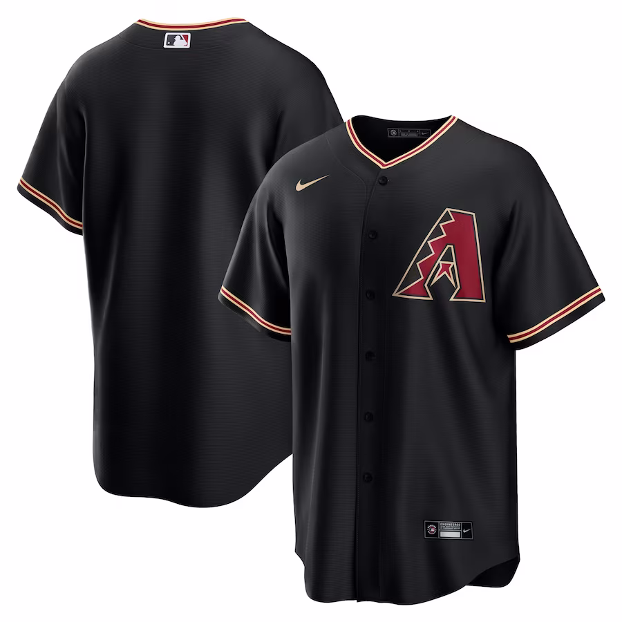 Men's Arizona Diamondbacks Nike Black Alternate Replica Team Jersey - Jersey