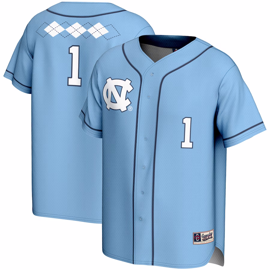 #1 North Carolina Tar Heels GameDay Greats Unisex Lightweight Softball Jersey - Carolina Blue - Jersey