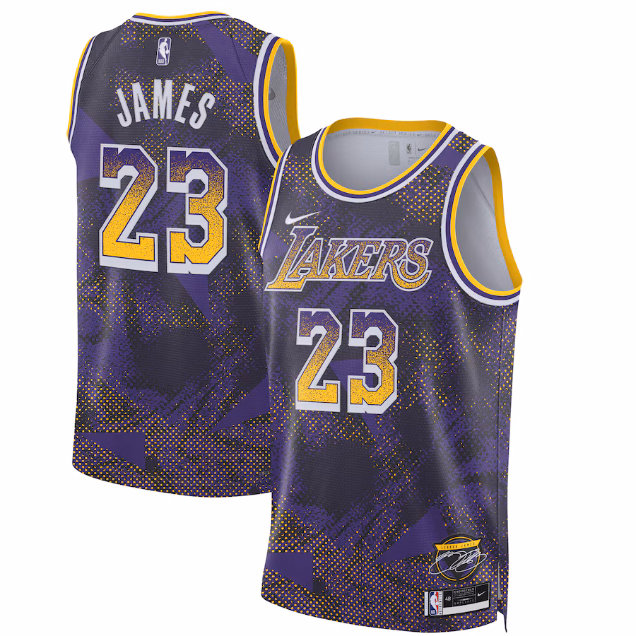 Unisex Los Angeles Lakers LeBron James Nike Purple 2025 Select Series Swingman Player Jersey - Jersey