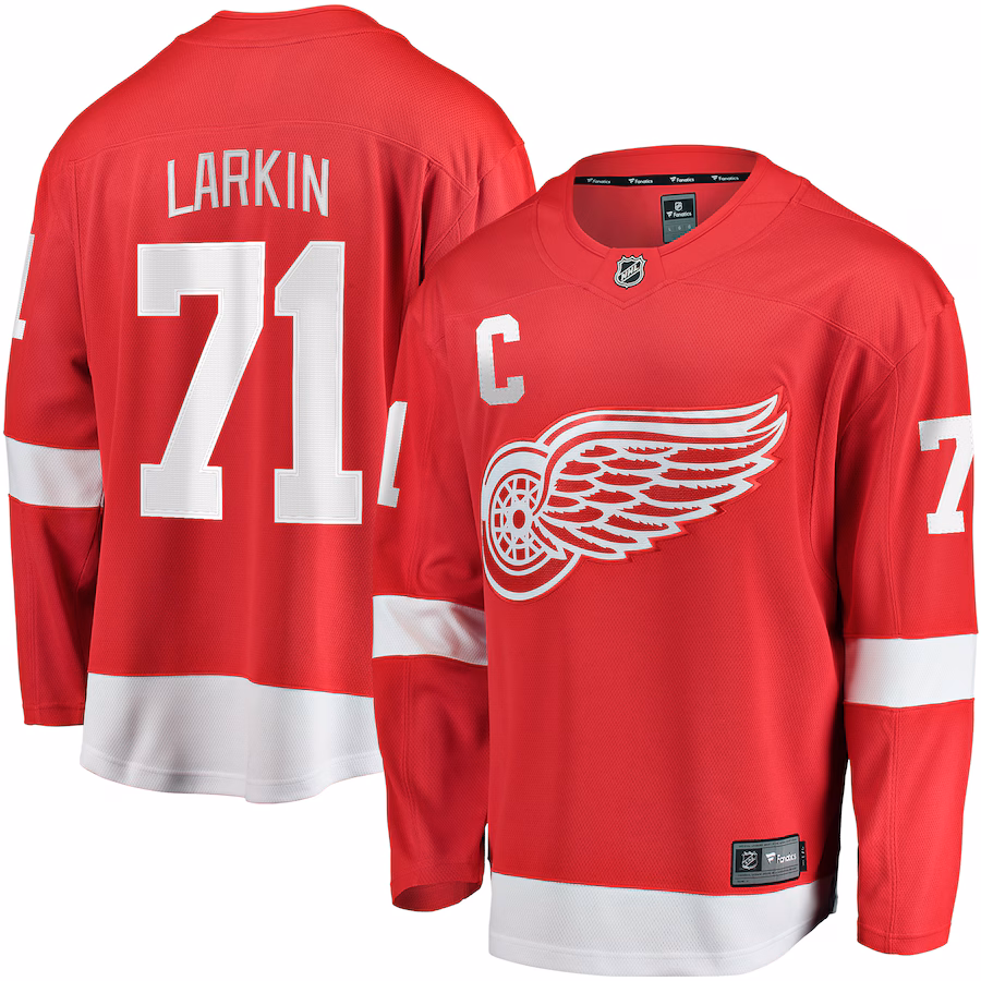 Men's Detroit Red Wings Dylan Larkin Fanatics Red Home Breakaway Jersey - Jersey