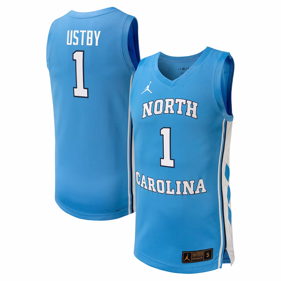 Alyssa Ustby North Carolina Tar Heels  Jordan Brand NIL Women's Basketball Replica Player Jersey - Carolina Blue - Jersey