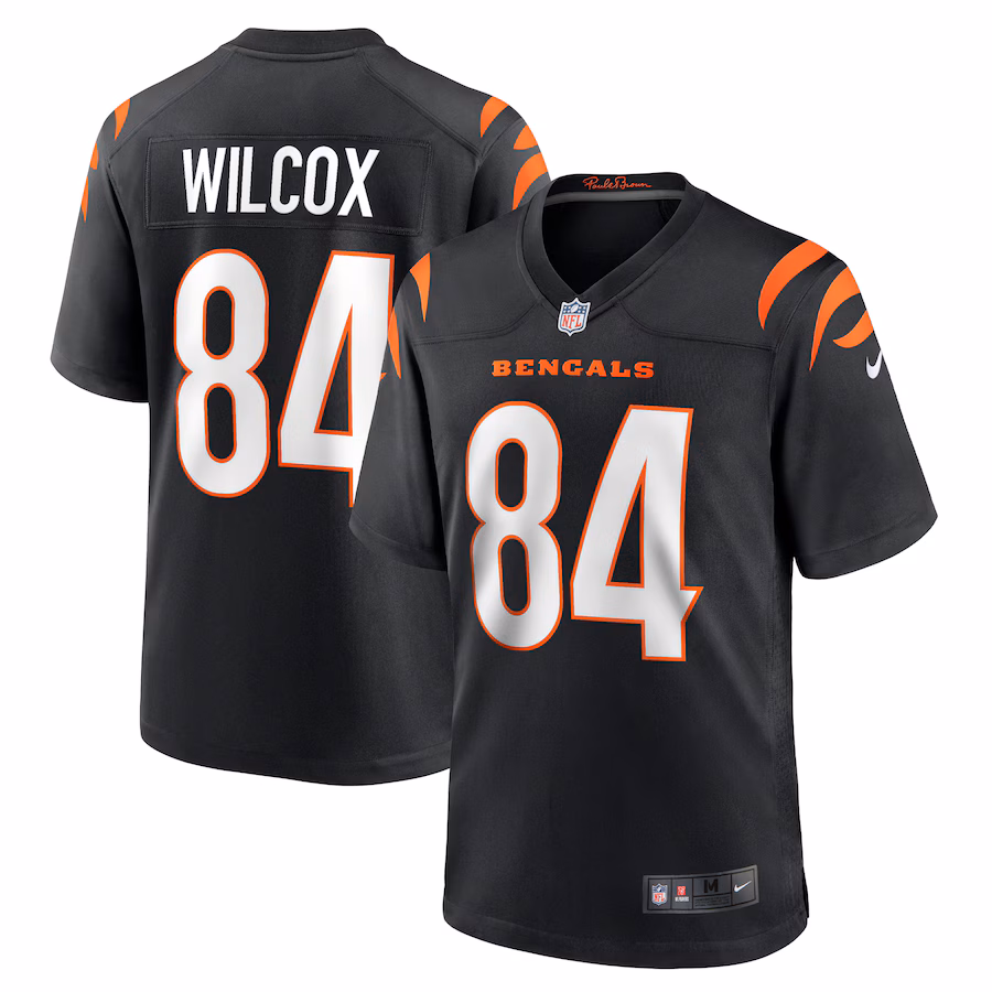 Men's Cincinnati Bengals Mitchell Wilcox Nike Black Player Game Jersey - Jersey