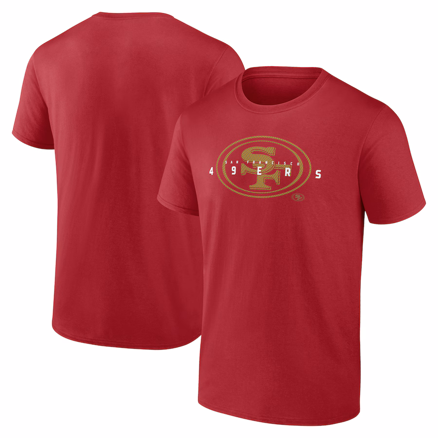 Men's San Francisco 49ers Fanatics Scarlet Big & Tall Coordinate T-Shirt - Jersey