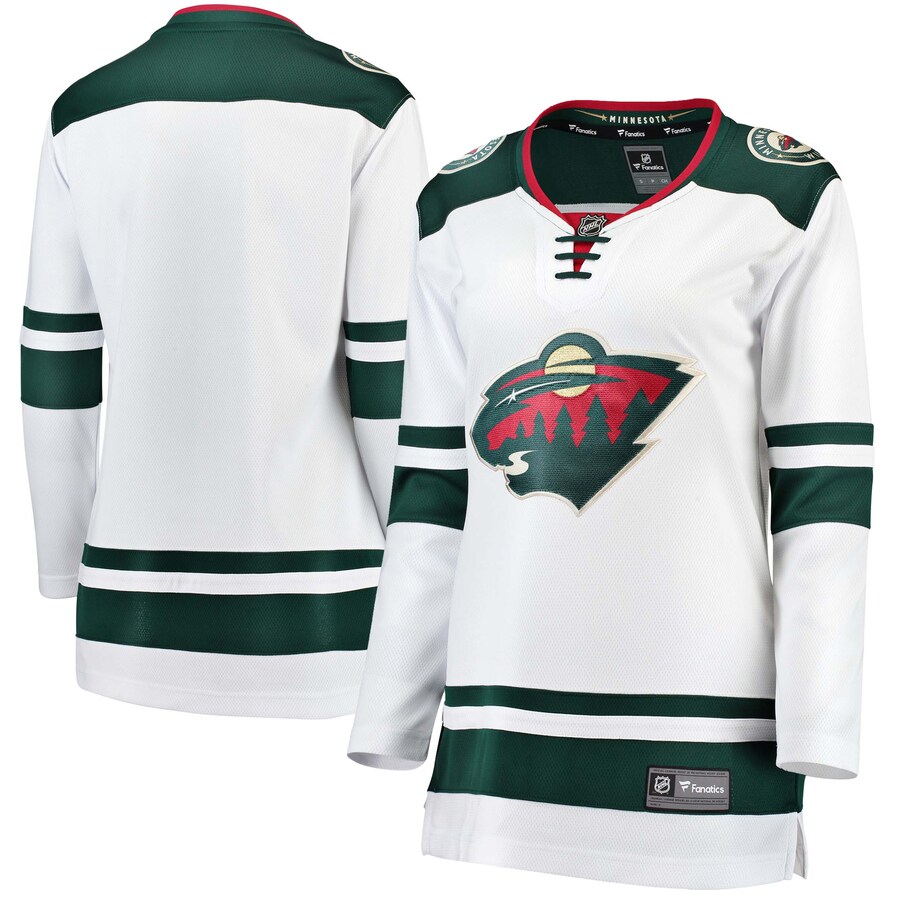 Women's Minnesota Wild Fanatics Branded White Away Breakaway Jersey - Jersey
