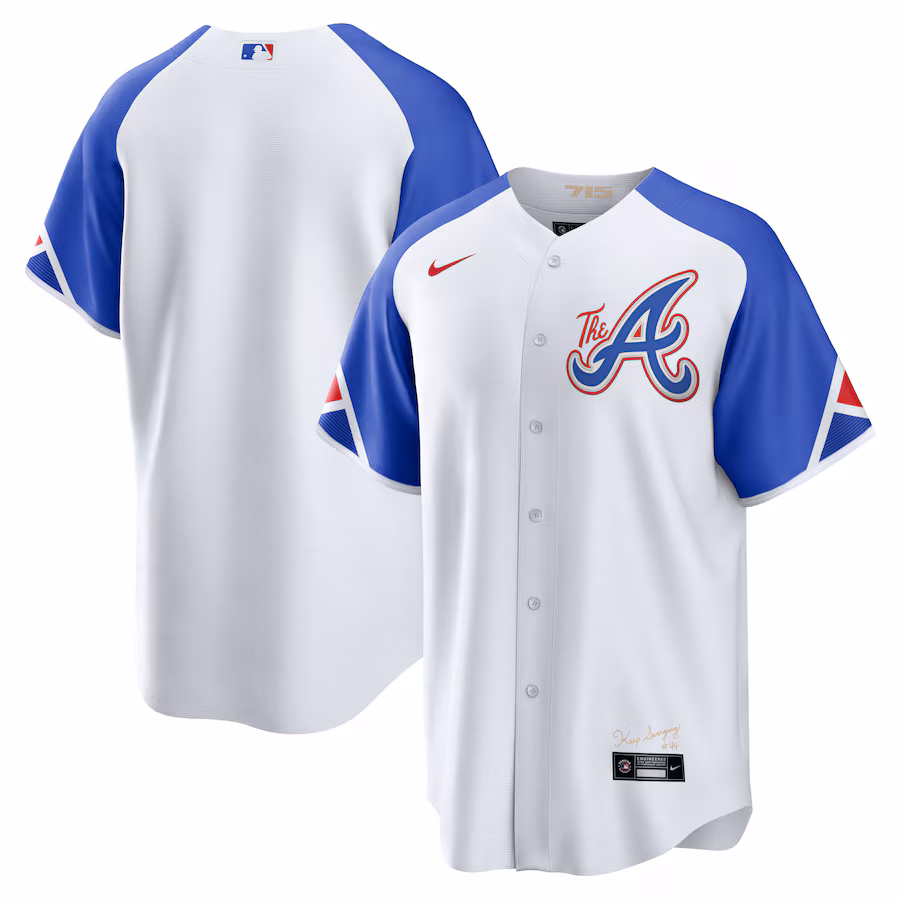 Men's Atlanta Braves  Nike White 2023 City Connect Replica Jersey - Jersey