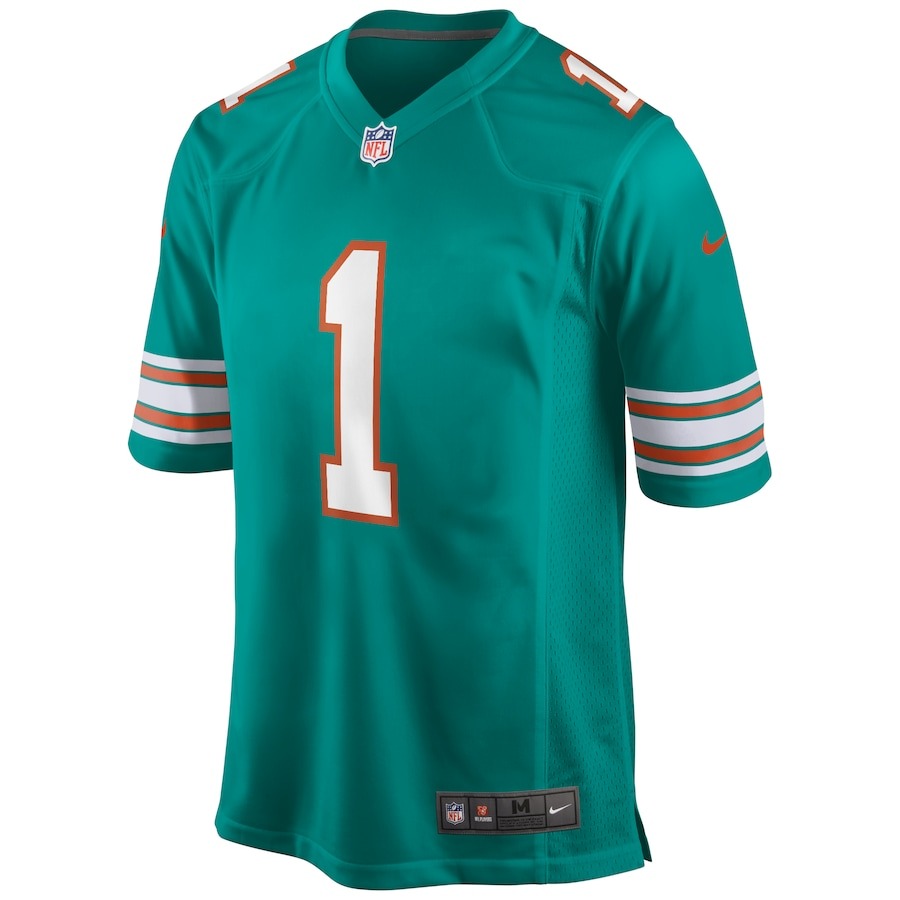 Men's Miami Dolphins Tua Tagovailoa Nike Aqua Alternate Game Jersey - Jersey