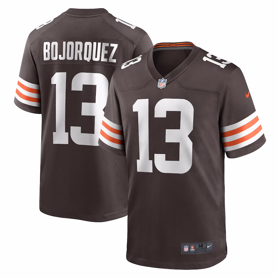 Men's Cleveland Browns Corey Bojorquez Nike Brown Game Jersey - Jersey