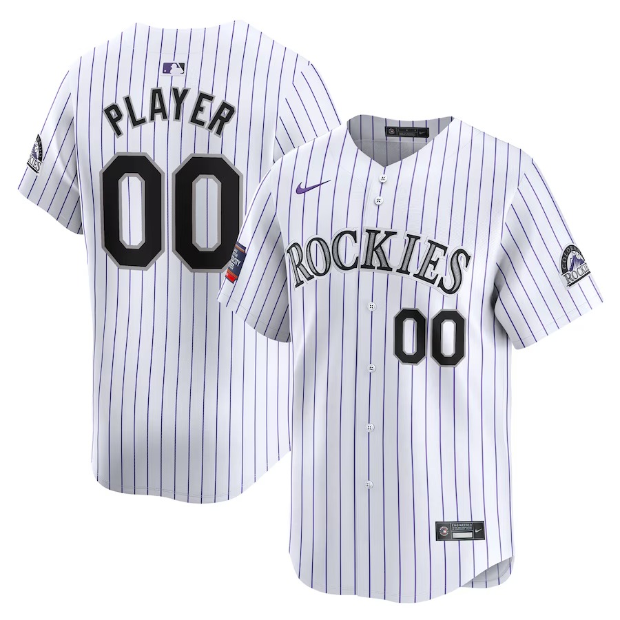 Men's Colorado Rockies  Nike White 2024 MLB World Tour Mexico City Series Home Limited Pick-A-Player Jersey - Jersey