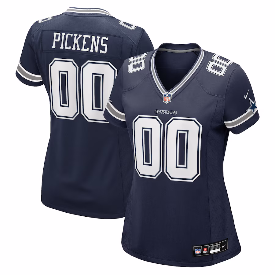 Women's Dallas Cowboys George Pickens Nike Navy Game Jersey - Jersey