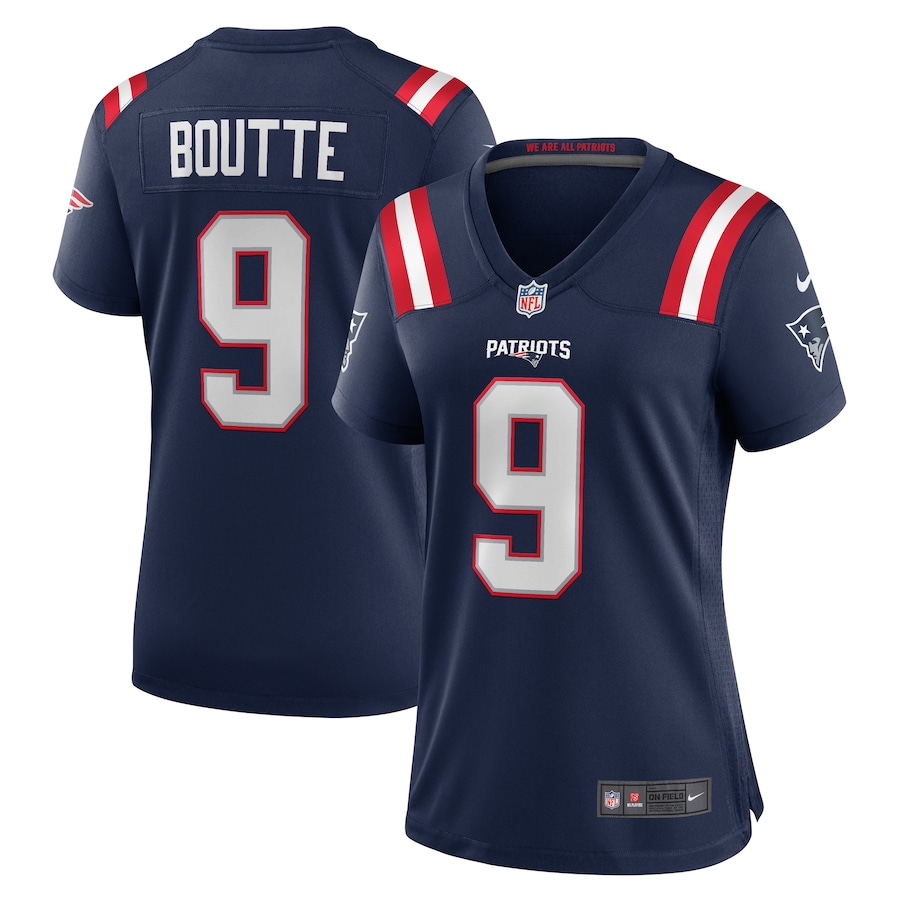 Women's New England Patriots Kayshon Boutte Nike Navy Game Jersey - Jersey