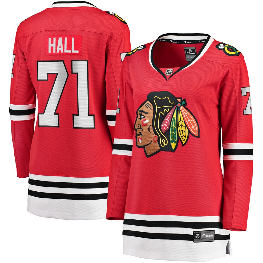 Women's Chicago Blackhawks Taylor Hall Fanatics Branded Red Home Breakaway Player Jersey - Jersey