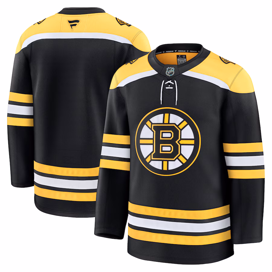 Men's Boston Bruins Fanatics Black Home Premium Jersey - Jersey