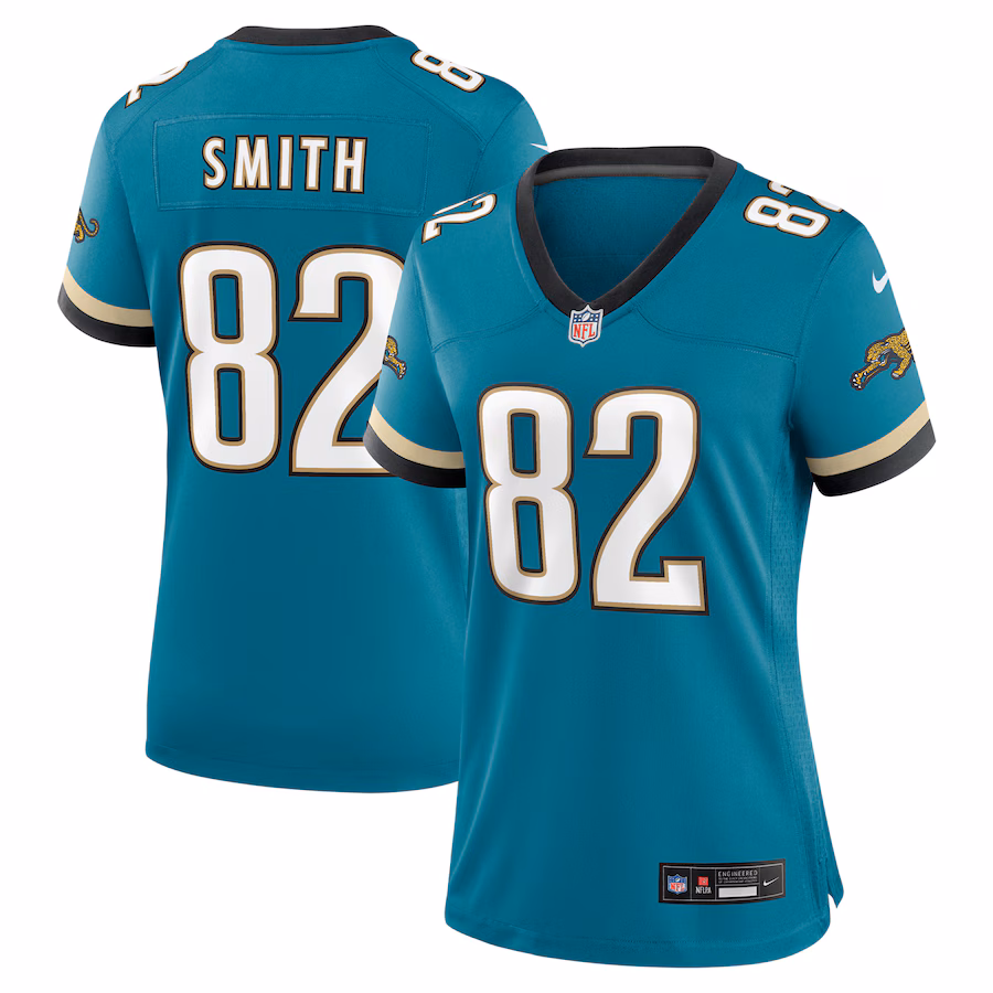 Women's Jacksonville Jaguars Jimmy Smith Nike Teal Prowler Throwback Retired Player Game Jersey - Jersey