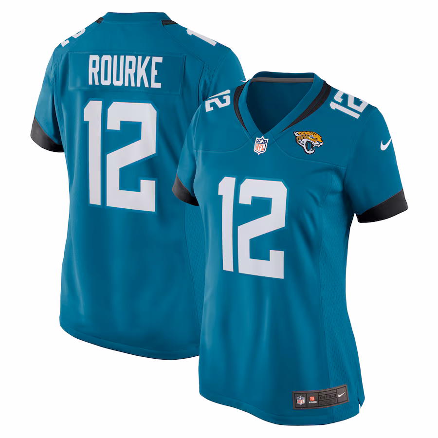 Women's Jacksonville Jaguars Nathan Rourke Nike  Teal Team Game Jersey - Jersey