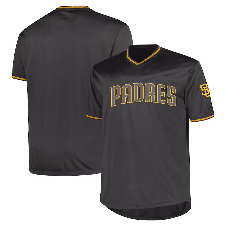 Men's San Diego Padres Profile Charcoal Big & Tall Pop Fashion Jersey - Jersey