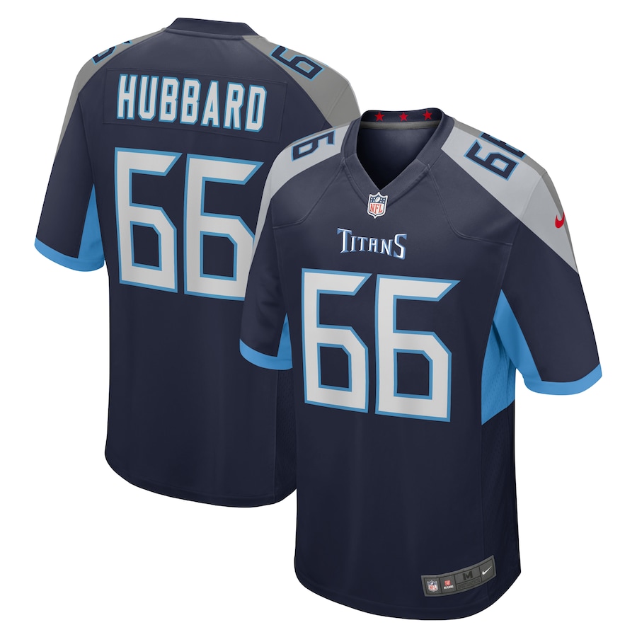 Men's Tennessee Titans Chris Hubbard Nike  Navy Team Game Jersey - Jersey