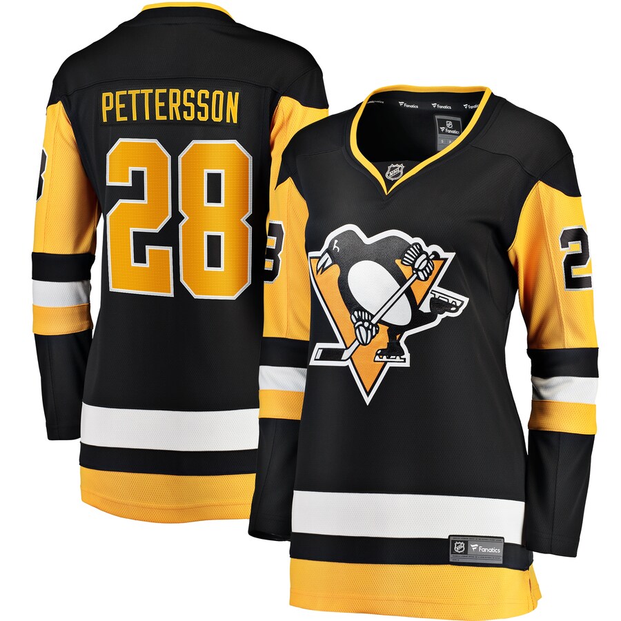 Women's Pittsburgh Penguins Marcus Pettersson Fanatics Branded Black Home Breakaway Player Jersey - Jersey