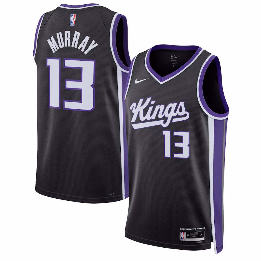 Unisex Sacramento Kings Keegan Murray Nike Black Swingman Jersey - Icon Edition - Jersey