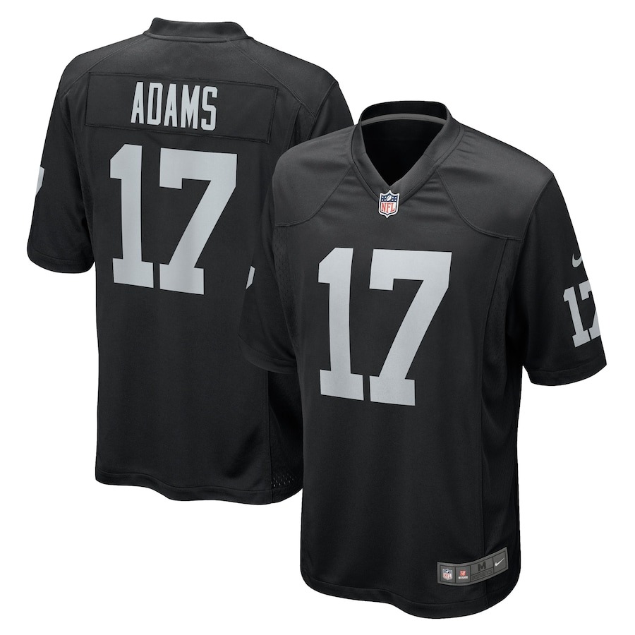 Men's Las Vegas Raiders Davante Adams Nike Black Game Jersey - Jersey