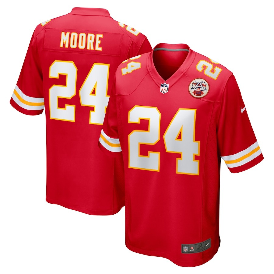 Men's Kansas City Chiefs Skyy Moore Nike Red Game Player Jersey - Jersey