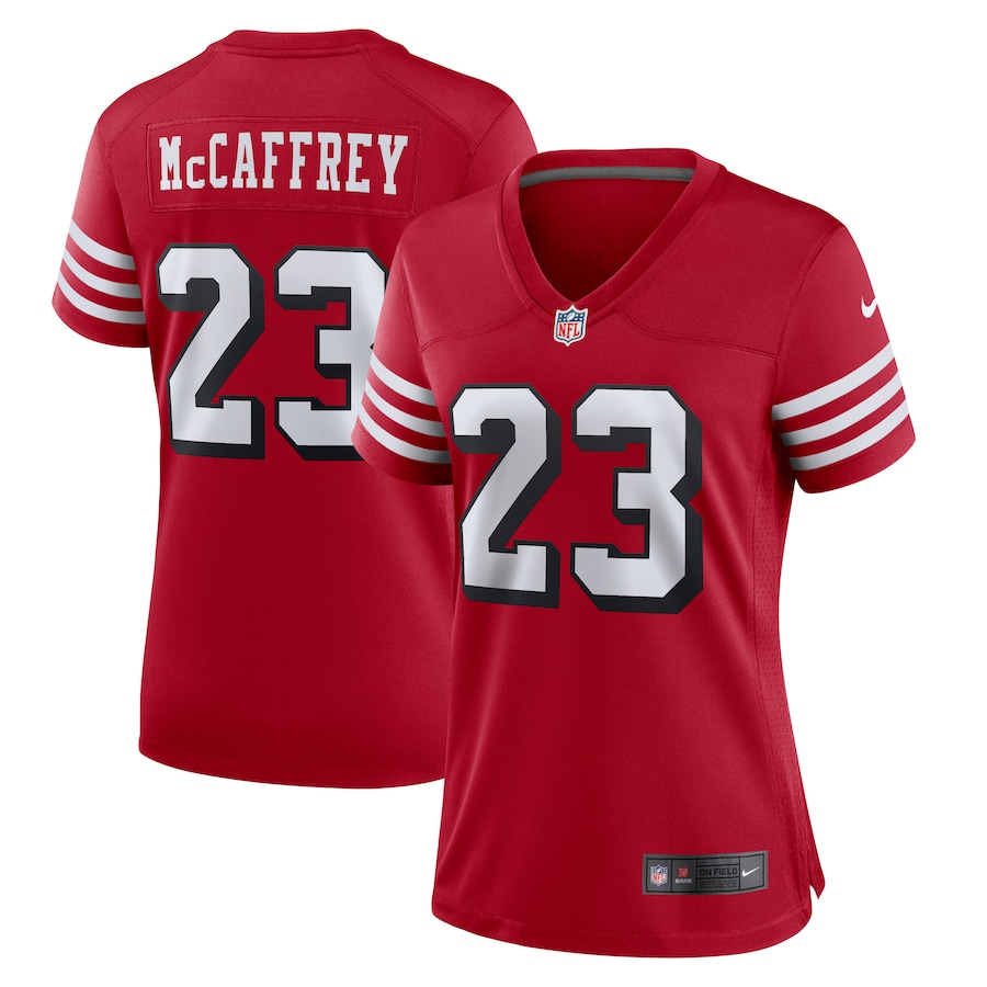 Women's San Francisco 49ers Christian McCaffrey Nike Scarlet Player Jersey - Jersey