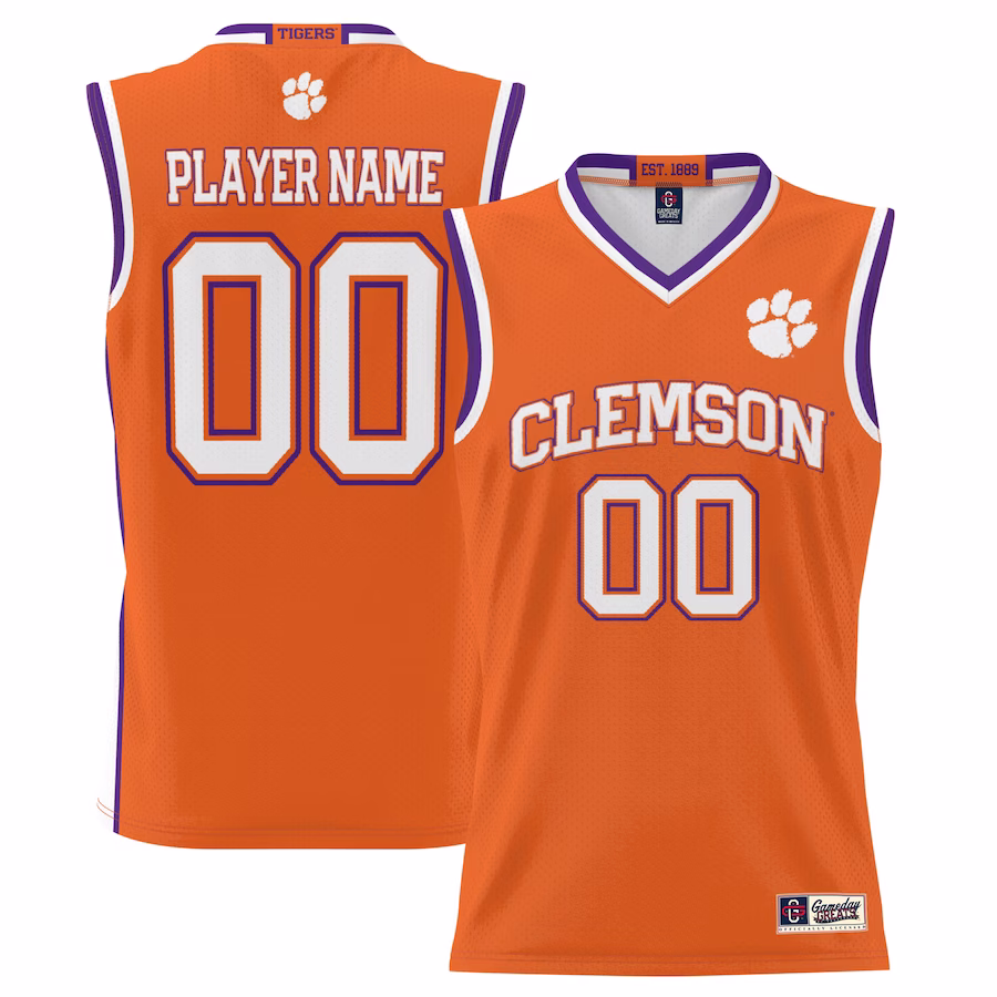 Clemson Tigers GameDay Greats Youth NIL Pick-A-Player Lightweight Basketball Jersey - Orange - Jersey