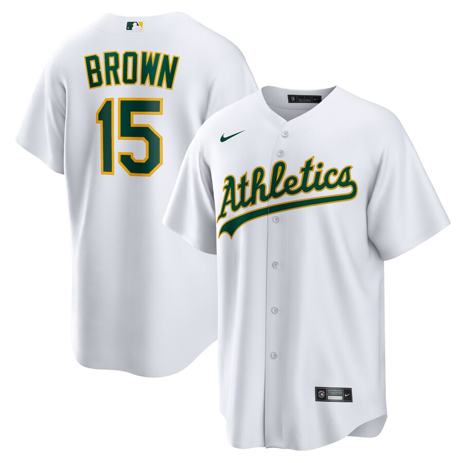 Men's Oakland Athletics Seth Brown Nike White Home Replica Jersey - Jersey
