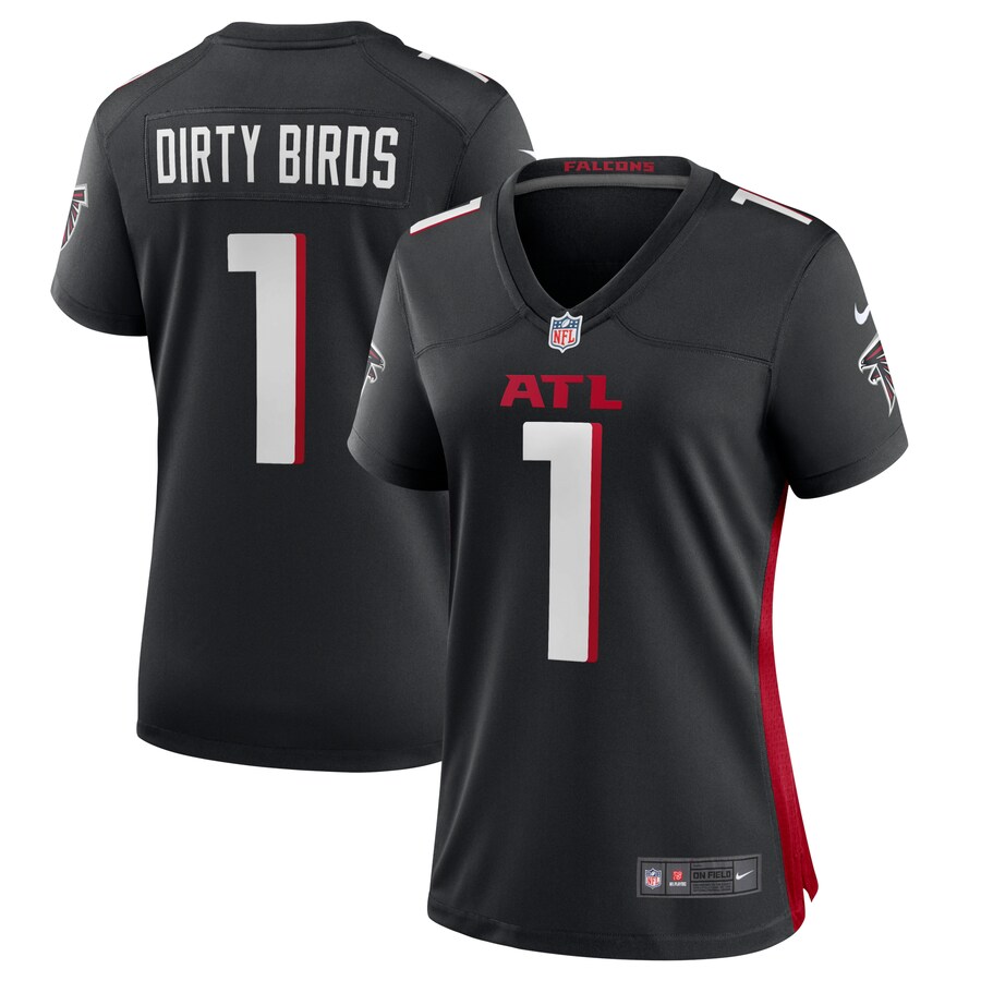 Women's Atlanta Falcons Dirty Birds Nike Black Game Jersey - Jersey