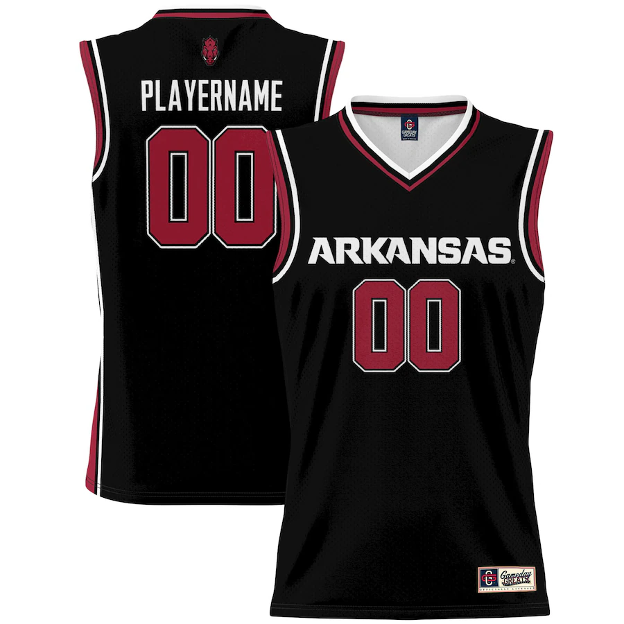 Arkansas Razorbacks GameDay Greats Unisex NIL Pick-A-Player Lightweight Women's Basketball Jersey - Black - Jersey
