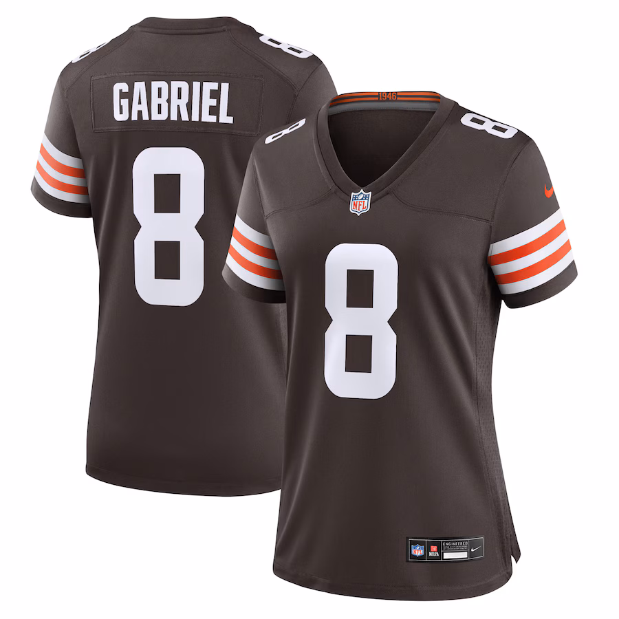 Women's Cleveland Browns Dillon Gabriel Nike Brown Team Game Jersey - Jersey