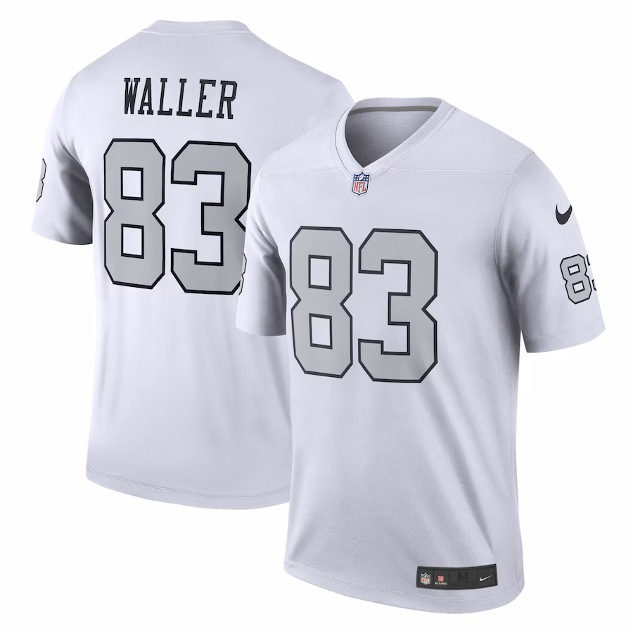 Men's Las Vegas Raiders Darren Waller Nike White Alternate Legend Player Performance Top - Jersey