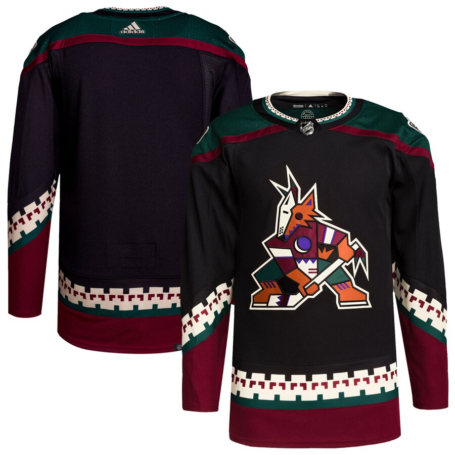 Men's Arizona Coyotes adidas Black Home Primegreen Authentic Pro Blank Jersey - Jersey