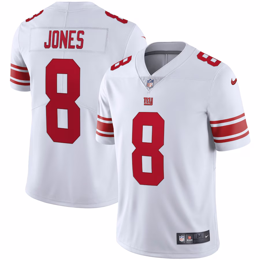 Men's New York Giants Daniel Jones Nike White Vapor Limited Jersey - Jersey