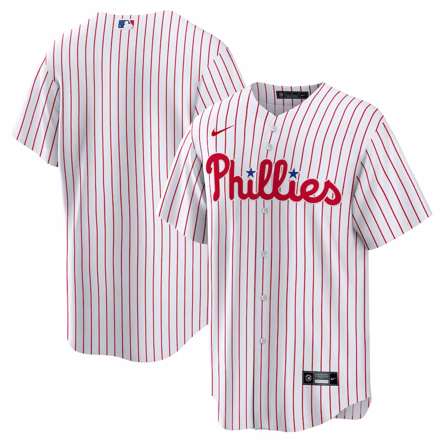 Men's Philadelphia Phillies Nike White Home Replica Team Jersey - Jersey