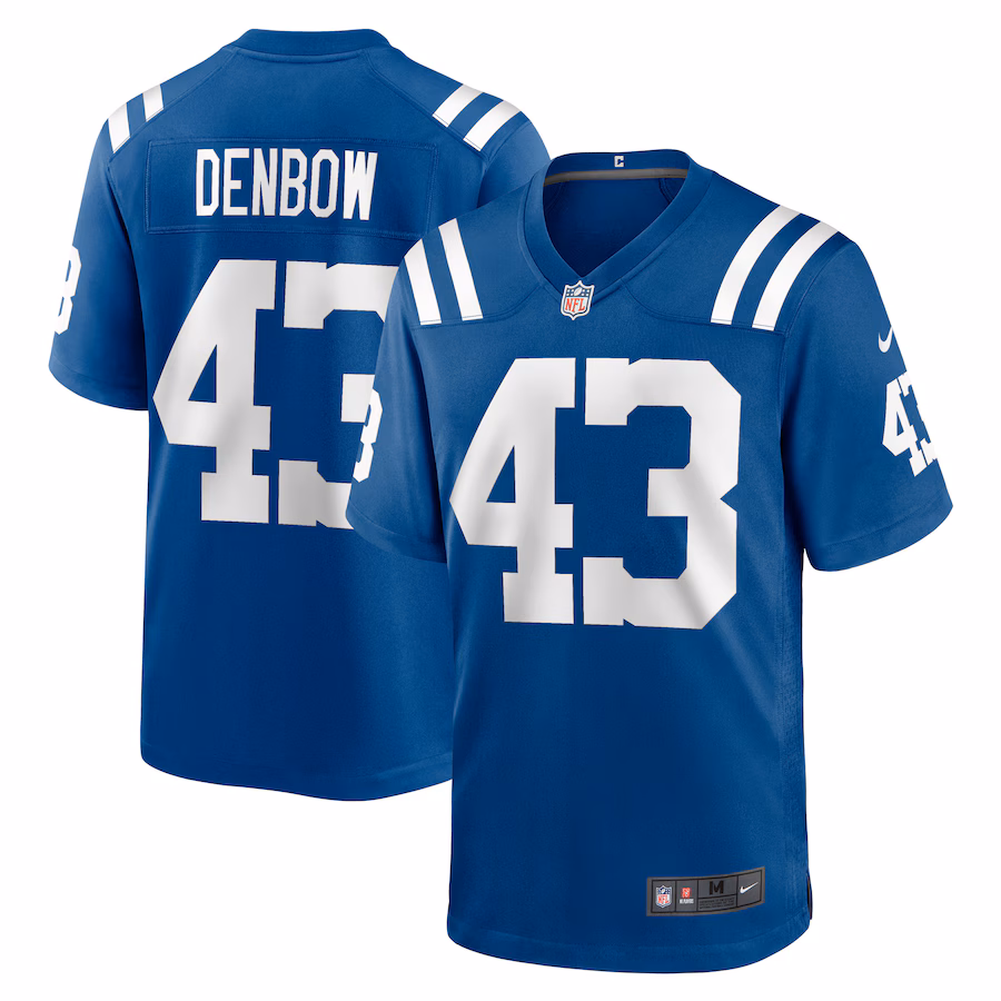 Men's Indianapolis Colts Trevor Denbow Nike Royal Game Player Jersey - Jersey