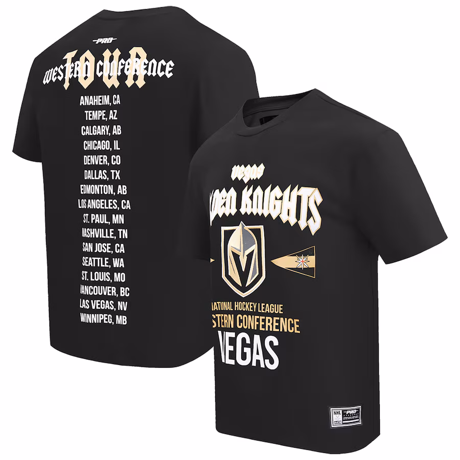 Men's Vegas Golden Knights Pro Standard Black City Tour T-Shirt - Jersey