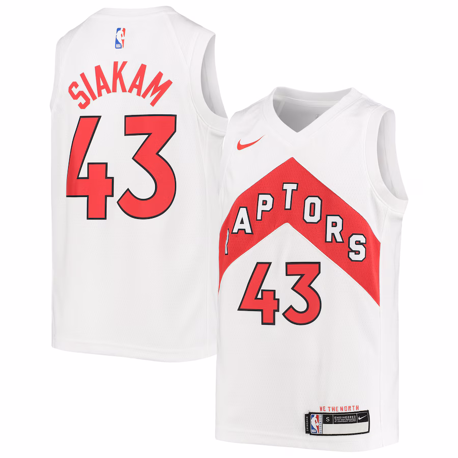 Youth Toronto Raptors Pascal Siakam Nike White Swingman Jersey - Association Edition - Jersey