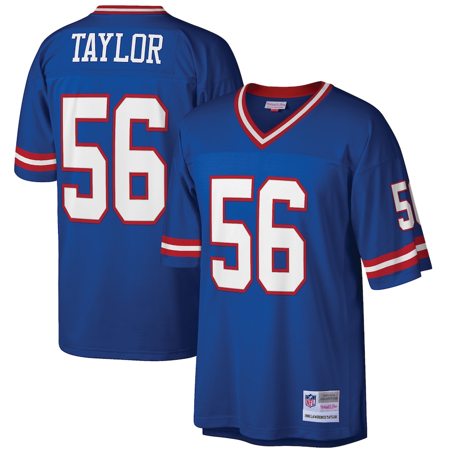 Men's New York Giants Lawrence Taylor Mitchell & Ness Royal Big & Tall 1986 Retired Player Replica Jersey - Jersey