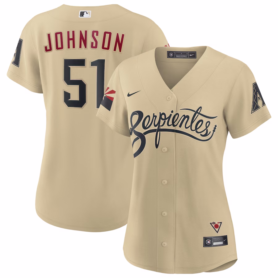 Women's Arizona Diamondbacks Randy Johnson Nike Sand City Connect Replica Player Jersey - Jersey