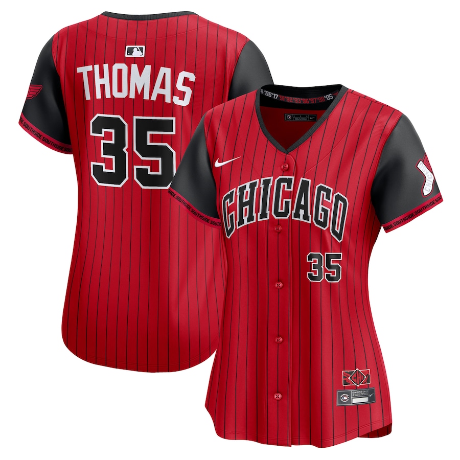 Women's Chicago White Sox Frank Thomas Nike Red/Black 2025 City Connect Limited Retired Player Jersey - Jersey