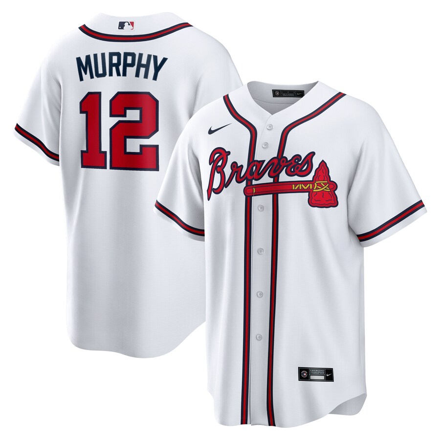Men's Atlanta Braves Sean Murphy Nike White Replica Player Jersey - Jersey