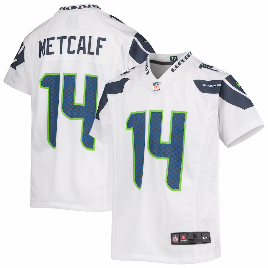 Youth Seattle Seahawks DK Metcalf Nike White Game Jersey - Jersey