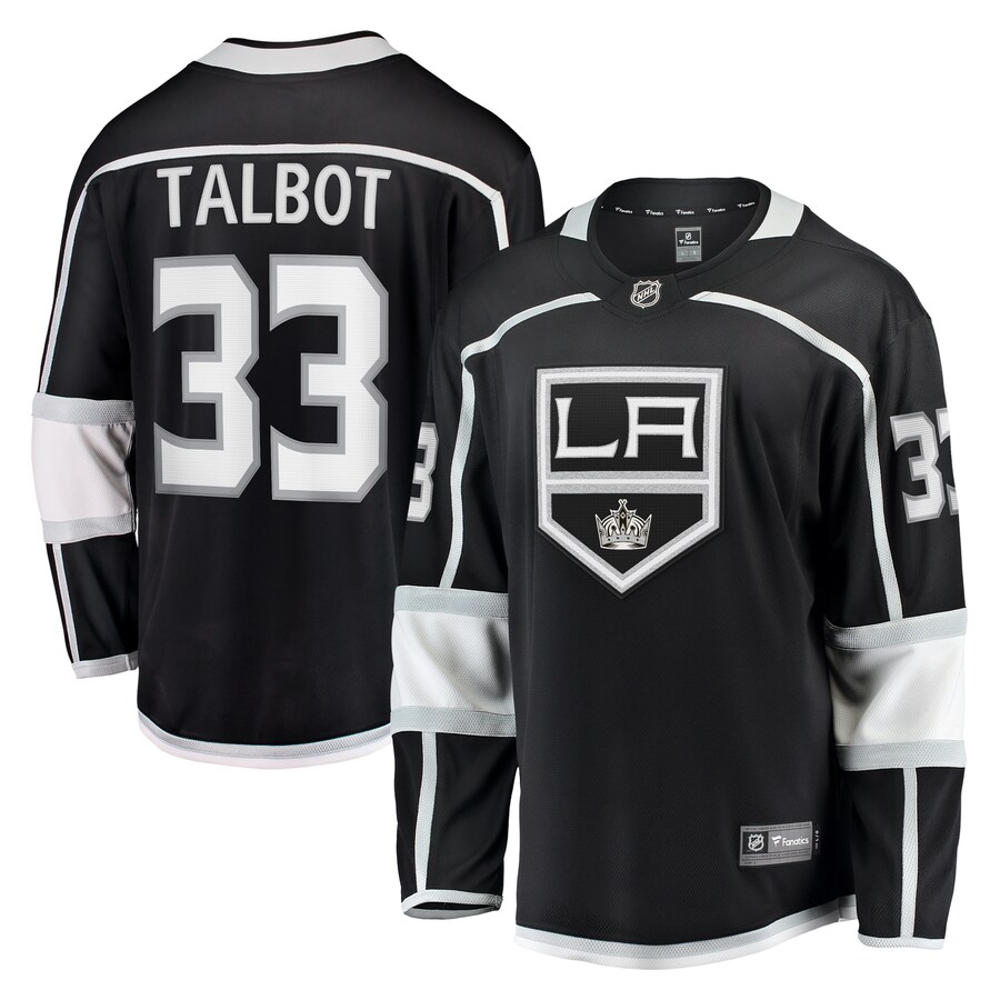Men's Los Angeles Kings Cam Talbot Fanatics Branded Black Home Breakaway Jersey - Jersey
