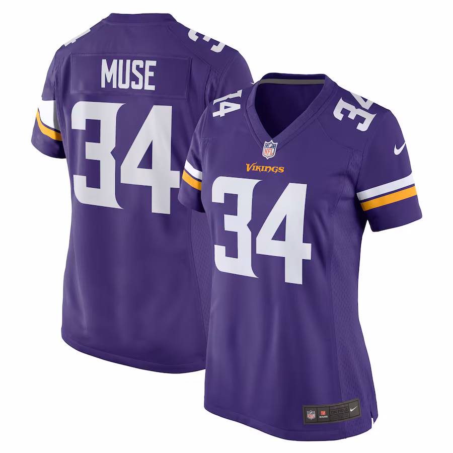 Women's Minnesota Vikings Nick Muse Nike Purple Home Game Player Jersey - Jersey