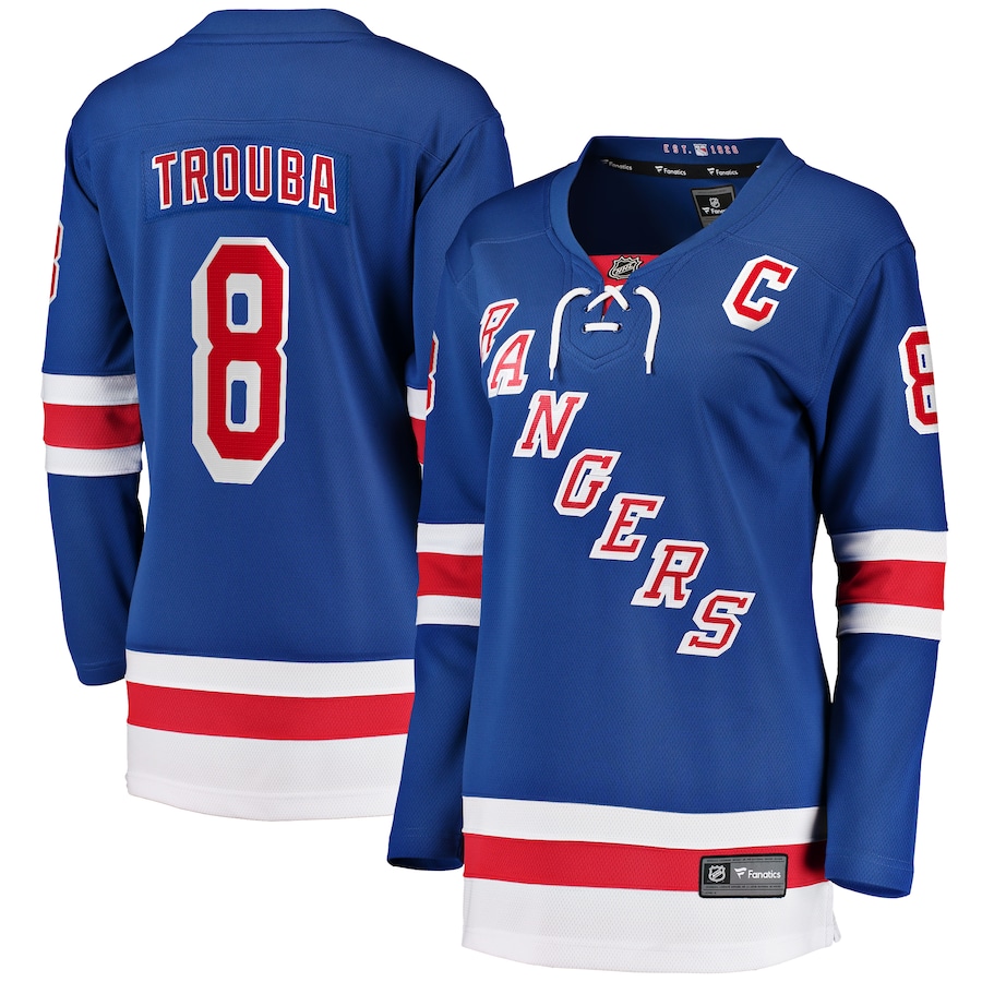 Women's New York Rangers Jacob Trouba Fanatics Blue Home Breakaway Player Jersey - Jersey