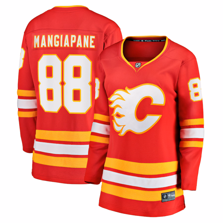 Women's Calgary Flames Andrew Mangiapane Fanatics Red Home Team Breakaway Player Jersey - Jersey